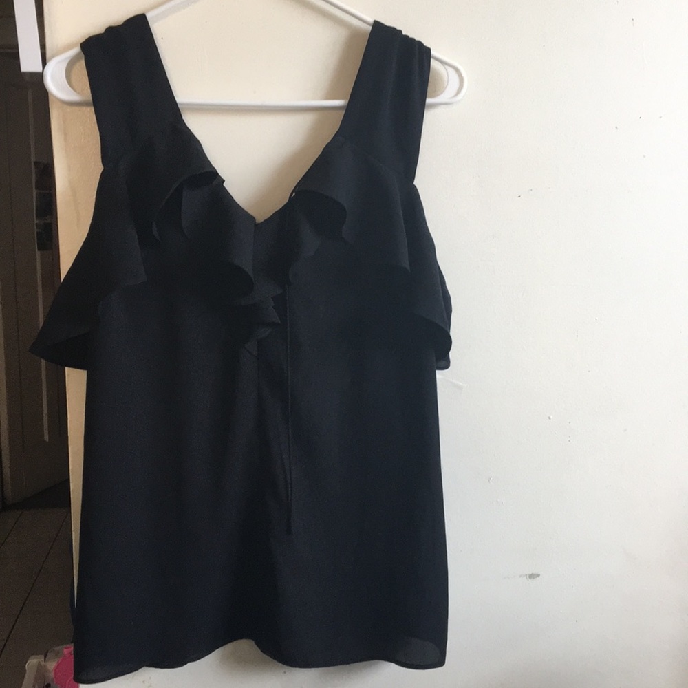 Black sheer blouse